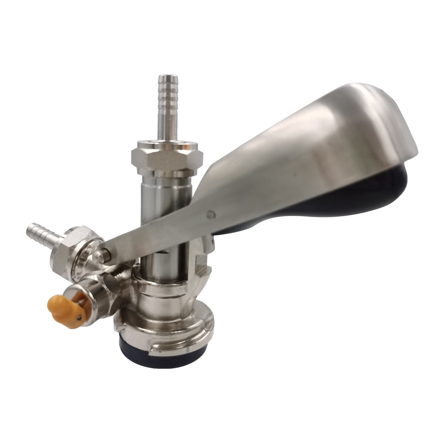 D-Type Keg Coupler Dispenser- Beer Tap for Keg with Safety Pressure Relief Valve Home brewing Club Bar