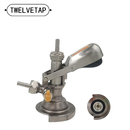 A-Type Keg Coupler Dispenser- Beer Tap for Keg with Safety Pressure Relief Valve Home brewing Club Bar