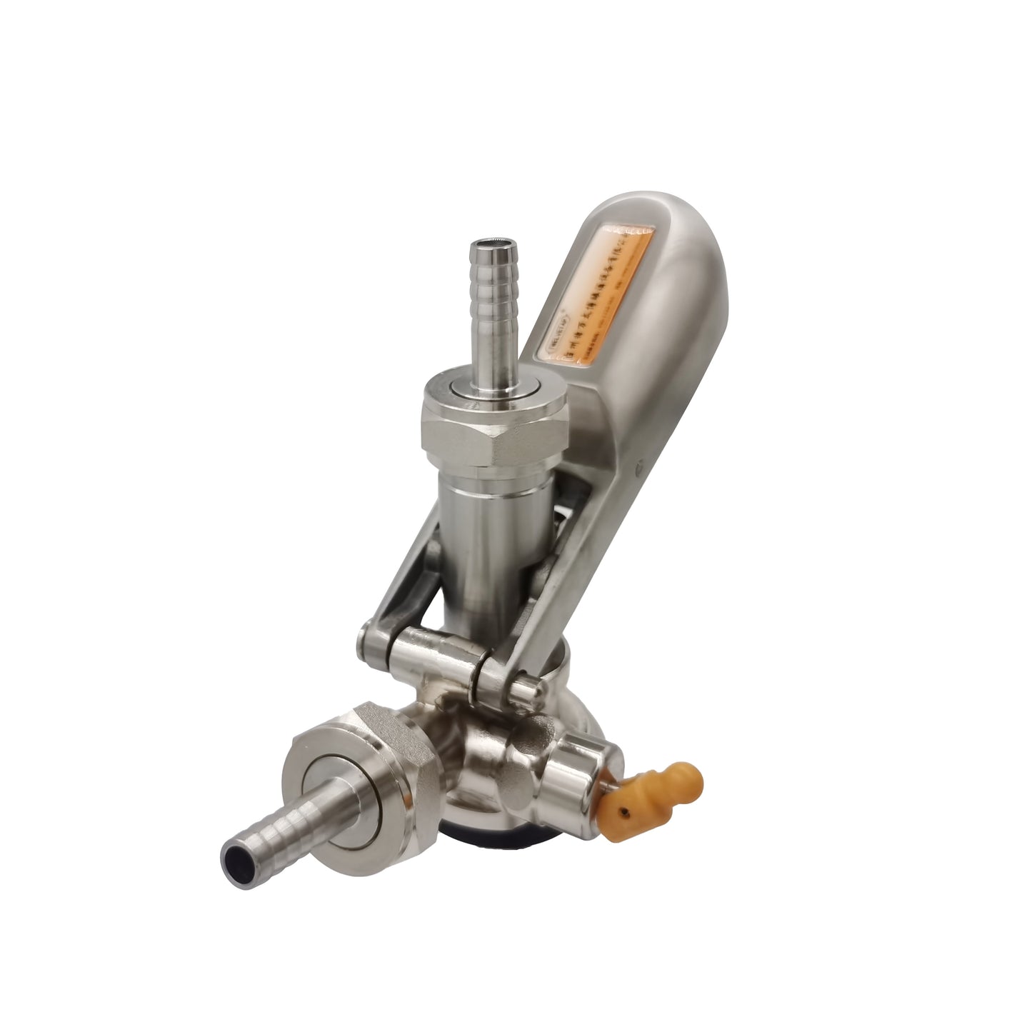 D-Type Keg Coupler Dispenser- Beer Tap for Keg with Safety Pressure Relief Valve Home brewing Club Bar