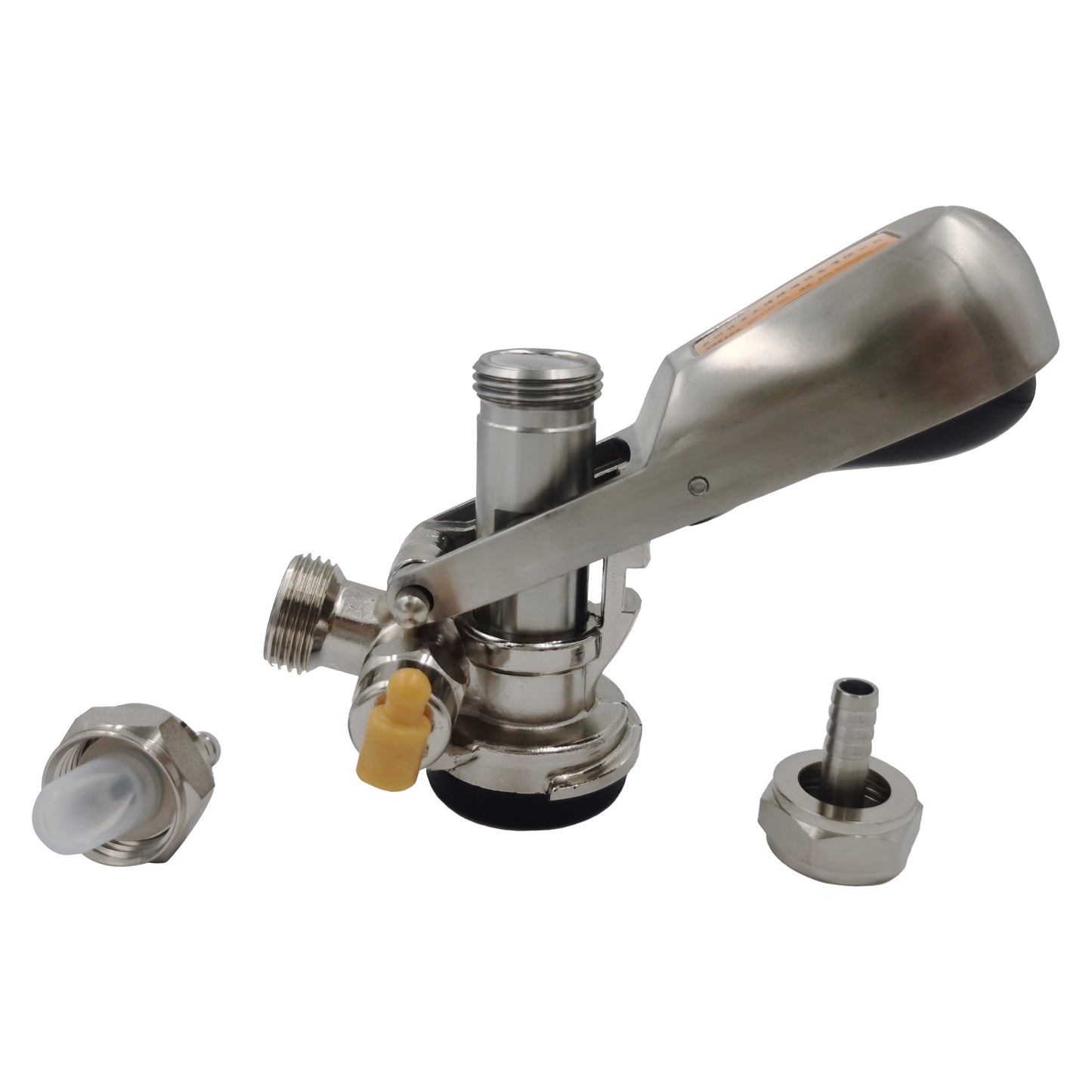 D-Type Keg Coupler Dispenser- Beer Tap for Keg with Safety Pressure Relief Valve Home brewing Club Bar